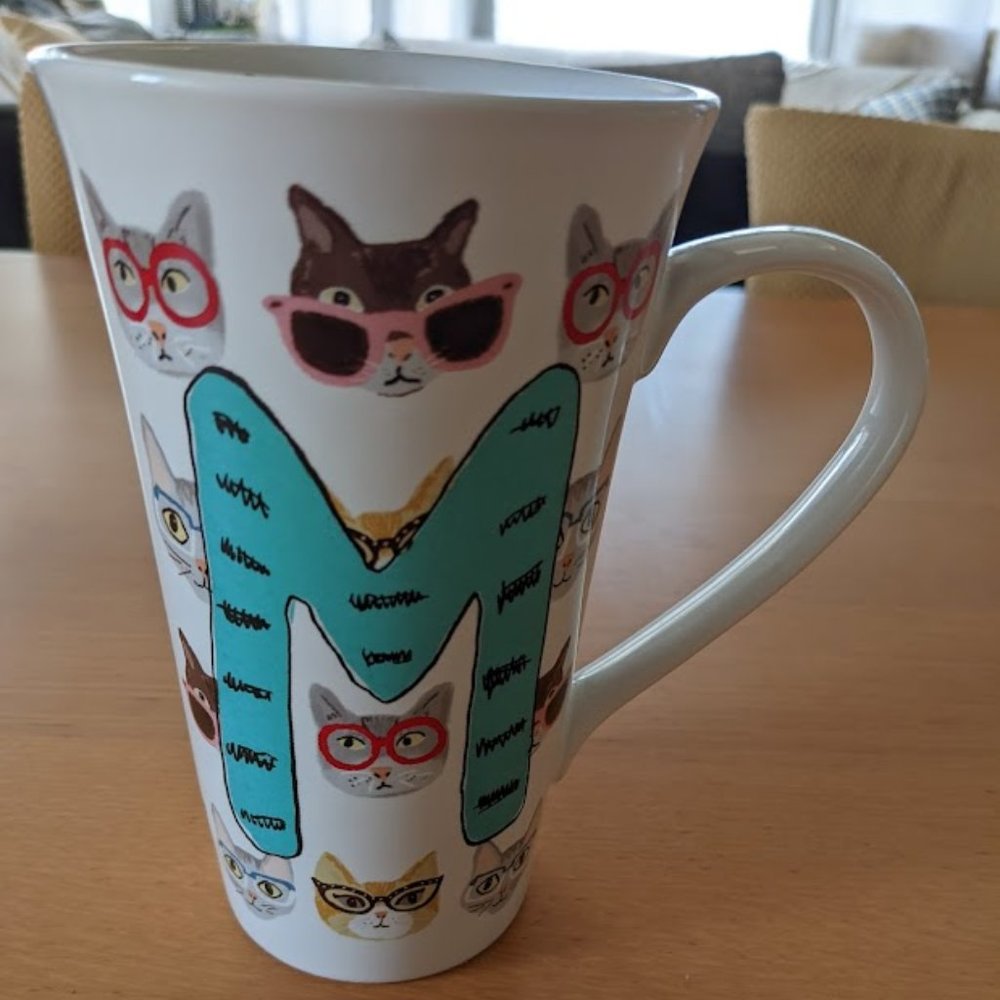 Coventry Porcelain, Large Coffee or Tea Mug with Cats, NWOT